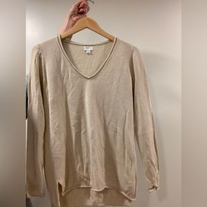 J.Crew Linen Blend V-neck Sweater